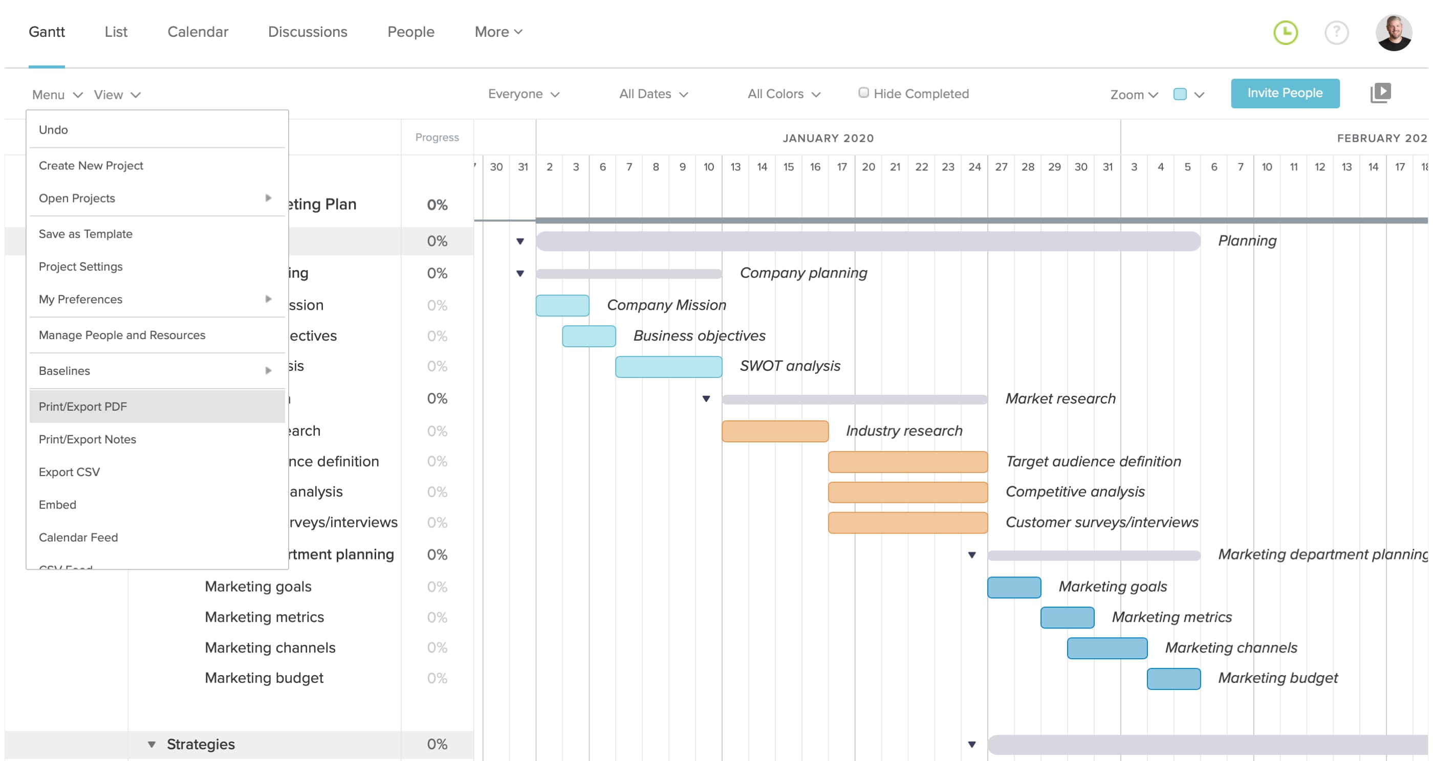 Strategic Marketing Plan Template & Examples TeamGantt